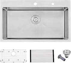 Check spelling or type a new query. 33 Kitchen Sink Drop In Bokaiya 33x22 Inch Topmount Kitchen Sink 16 Gauge 10 Inch T304 Stainless Steel Single Bowl Kitchen Sink Buy Online At Best Price In Ksa Souq Is Now Amazon Sa