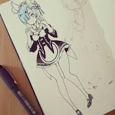 Quick drawing of our favorite little marshmallows. Some Doodle Beautiful Drawings Anime Sketch Drawings