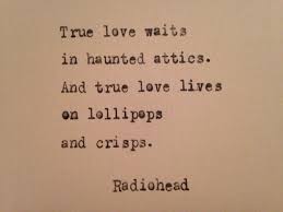 Radiohead Love Quote Hand Typed On Antique Typewriter Gift Girlfriend Boyfriend Husband Wife Wedding Present Birthday Va Radiohead Lyrics Radiohead Song Quotes