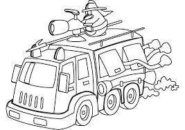 Printable fire truck coloring page. Firetruck 135913 Transportation Printable Coloring Pages