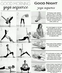 Yoga Sequence Good Morning Good Night Might Be Worth Trying Considering My Restless Legs At Night Night Yoga Back Workout Routine Yoga Sequences