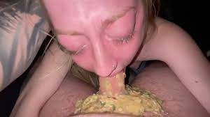 Deepthroat: Blonde pukes a lot on cock - ThisVid.com