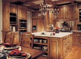 Rustic Kitchen With Dark Knotty Alder Cabinets Specifically Rustic Knotty Floor Rustic Cabinets Rustic Kitchen Rustic Kitchen Cabinets Alder Kitchen Cabinets