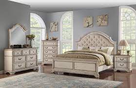 Could your bedrooms use some new bedroom sets? New Classic Furniture Anastasia 4 Piece Bedroom Set In Royal Classic