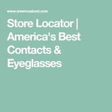 Store Locator America S Best Contacts Eyeglasses Vision Eye Eye Care Contact Lens Brands