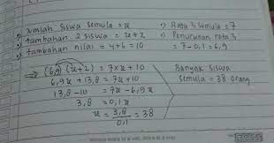 Bab statiska matematika kelas 9 smp ktsp 2006. Nilai Rata Rata Matematika Dalam Suatu Kelas 72 Peranti Guru