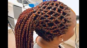 Braids (also referred to as plaits) are a complex hairstyle formed by interlacing three or more strands of hair. Basket Cornrow Updo Youtube Cornrow Updo Styles Braids Hairstyles Pictures Cornrows