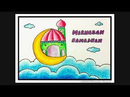 Semoga anak yang sekolah sd dan tk bisa memanfaatkan dengan baik. Mewarnai Gambar Poster Marhaban Ya Ramadhan Cara Membuat Poster Menyambut Bulan Ramadhan Youtube