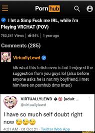 Porn I let a Simp Fuck me IRL, while im Playing VRCHAT (POV) 783,341 Views