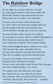 The Rainbow Bridge Inspired By A Norse Legend I M Blessed Because There Will Be A Crowd Waiting For Me Rainbow Bridge Poem Rainbow Bridge Dog Poems