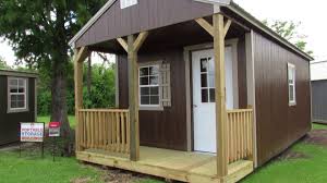The lofted cabin is available in 10', 12', 14', & 16' widths. New 12x24 Derksen Urethane Finish Cabin At Big W S Portable Buildings Youtube