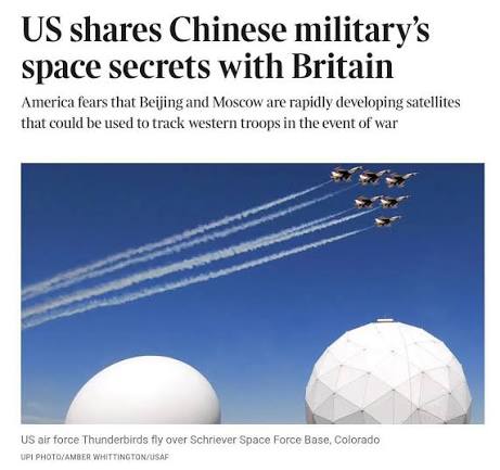 US shares intelligence on Chinese and Russian space operations with Five  Eyes nations