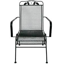 Black Wrought Iron Spring Base Sliding Motion Chair At Home In 2020 Iron Springs Wrought Iron Wrought