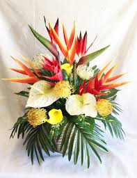 Bird Of Paradise Silk Flower Arrangement 31 Artificial Bird Of Paradise Stem Red Tropical Etsy In 2020 Tropical Centerpieces Tropical Floral Arrangements Tropical Flower Arrangements