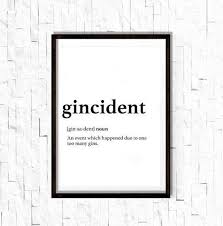 Gin Print Gin Gift Gin And Tonic Gin Gifts For Dad Gifts For Mum Gin Poster Personalised Custom Quo Custom Quote Print Quote Prints Personalized Quotes