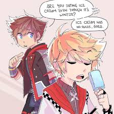 Yes Roxas I Eat Ice Cream When It S Cold Out Too Ice Cream In Winter Don T Care Kingdom Hearts Kingdom Hearts Fanart Kingdom Hearts Funny