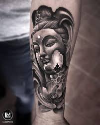 Black And Grey Realism Tattoo Design Realistic And Surrealistic Tattoo From The Photography Of Buddha Black Gray Info Luigimansi It Buddha Tattoo Design Cool Tattoos Black And Grey Tattoos
