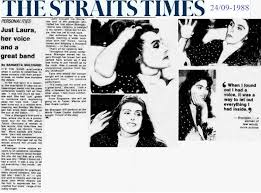 Laura 1988 Singapore The Straits Times Laura Newspaper Article Newspapers