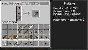 A pickaxe will lose durability at a faster rate if it is used to attack mobs , opposed to mining. Pickaxe Tinkers Construct Wiki Fandom