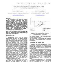 These type of relays are made of a coil that induces a magnetic field when it get energized and moves the armature, which closes of opens the contacts. Pdf Auto Reclosing Protection Considerations With Tapped Transformer Bank Nadhim S H E E T Rasool Academia Edu