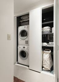 Tuck your washer and dryer into a kitchen pantry, and hide it behind cabinet doors. 3 Ways To Fit A Washing Machine Into Your Floor Plan