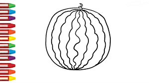 Kumpulan gambar hitam putih bw untuk diwarnai sumber : Cara Menggambar Dan Mewarnai Semangka Dengan Gradasi Warna How To Draw Watermelon Youtube
