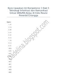 Kunci jawaban sejarah kelas xi kurikulum 2013 guru ilmu sosial. Kunci Jawaban Uji Kompetensi 3 Bab 5 Tek