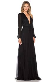 Omg So In Love With This Outrageously Gorgeous Jill Jill Stuart Deep V Maxi Dress In Black Long Sleeves Deep V Neck Tie W Maxi Dress Maxi Dress Prom Fashion