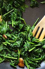 Wilted Baby Spinach With Garlic And Oil Recipe Baby Spinach Recipes Spinach Side Dish Skinny Taste Recipes