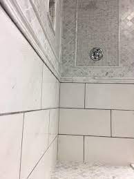 Beautiful Marble Shower Tile Ideas Arabesque Shower Floor 5 8 Square Mosaic Bordered By Bianco Carrara Marb Shower Floor Tile Shower Tile Marble Shower Tile