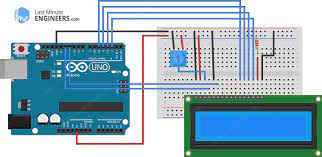 Arduino lcd display wiring diagram source: In Depth Tutorial To Interface 16x2 Character Lcd Module With Arduino