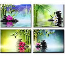 Zen Wall Art Spa Bamboo Paintings On Canvas For Bathroom Zen Wall Art Painting Art