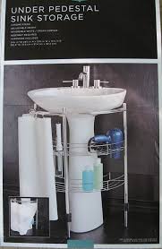 amazon.com: under pedestal sink storage