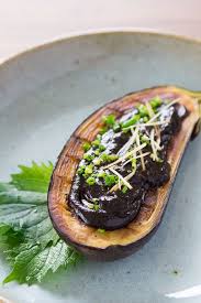 Miso Glazed Eggplant Nasu Dengaku Recipe Recipes Food Miso Glaze