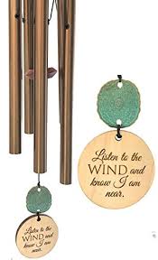 If you are missing a loved one and wish to be reminded of them every time a breeze blows, a wind chime makes a nice keepsake. Memorial Wind Chime With Engraved Message Thatsweetgift