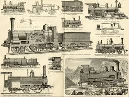 Antique Train Print C 1882 Locomotive Engraving Etsy Train Locomotive Transportation Engineering