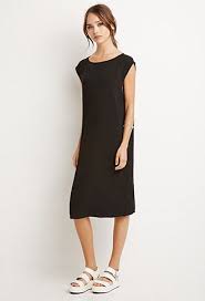 Midi Shift Dress Forever 21 2000096060 Midi Shift Dress Shift Dress Simple Summer Dresses