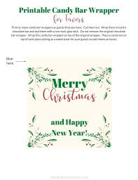 Are you looking for a free christmas candy wrapper template? Christmas Candy Bar Wrappers Free Printables