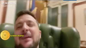 April 16tth This video posted by Zelensky, just a while he deleted it, but  some people already downloaded it, let's guess what's the white thing