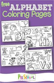 In english and spanish, uppercase and lowercase. Free Alphabet Coloring Pages Preschool Play And Learn