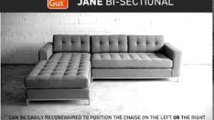 Shop gus modern sofas & sectionals at lumens.com. Gus Modern Jane Bi Sectional Demo Youtube