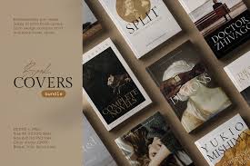 Book Cover Design Template Bundle In 2020 Book Cover Design Template Book Cover Design Book Cover