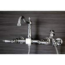 Maybe you would like to learn more about one of these? Victorian Wallmount Chrome Kitchen Faucet With Side Sprayer Overstock 10634895