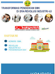 Dalam industri peruncitan juga telah mengalami revolusi. Transformasi Smk Di Era Revolusi Industri 4 0