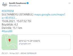 Marmara denizi'nde saat 11.00'de 4,6 büyüklüğünde bir deprem meydana geldi. Fmkdyj4jeurzym