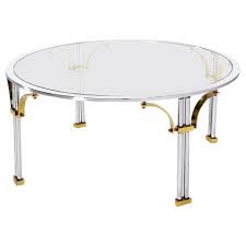 Mid Century Modern Chrome Brass And Glass Round Coffee Table Modern Square Coffee Table Round Coffee Table Round Glass Coffee Table