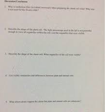 Plant and animal cell microscope lab is due on friday, december 16th. Why Is Ethylene Blue Or Iodine Necessary When Chegg Com