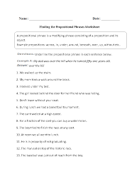 Maybe you would like to learn more about one of these? Parts Of A Sentence Worksheets Prepositional Phrase Worksheets
