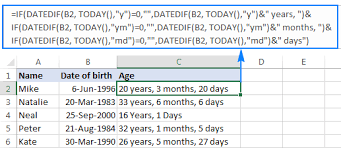 = datedif( d5,today(),y) the first two arguments for datedif are start_date and end_date. How To Calculate Age In Excel From Birthday