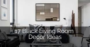 High ceiling living room framed with black metal beams showcases white brick pillars. 17 Black Living Room Decor Ideas Sebring Build Design